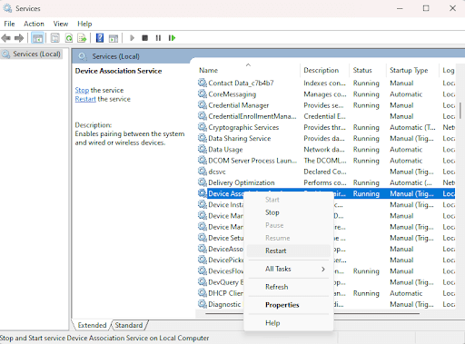 Device Association Services