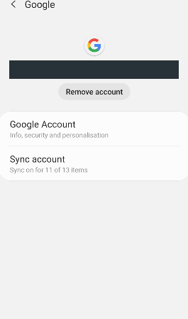 Log Out from Google