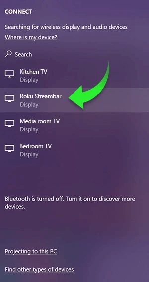 Miracast on Roku