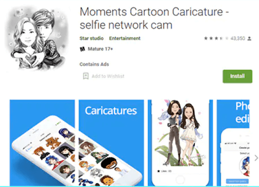 Moments Cartoon Caricature